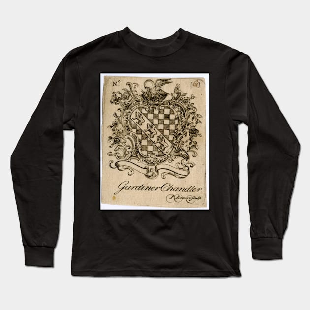 gardiner chandler bookplate 1760 - Paul Revere Long Sleeve T-Shirt by Kollagio